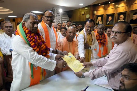 BJP candidates for bypolls to two UP MLC seats file nomination