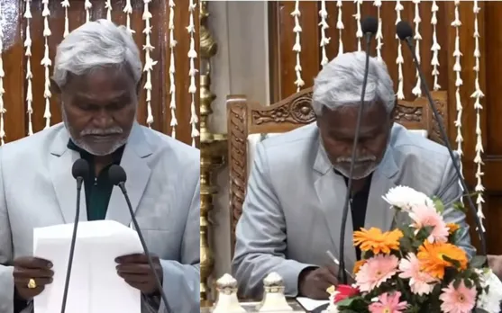 Champai Soren takes oath as chief minister of Jharkhand
