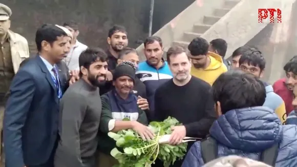 Rahul Gandhi visits 'akhara' in Haryana's Jhajjar, meets wrestlers