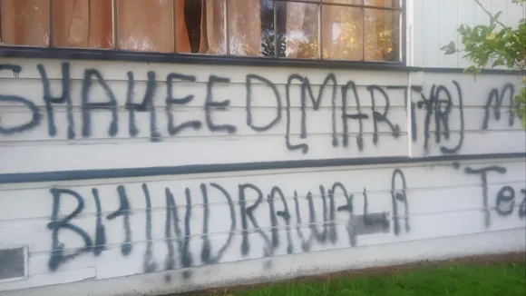 Hindu temple vandalised with anti-India graffiti in California in hate crime