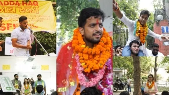 ABVP wins 3 DUSU posts, NSUI one; Tushar Dedha elected DUSU president
