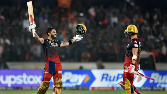 Virat Kohli's century, du Plessis' fifty keep RCB in IPL play-off hunt