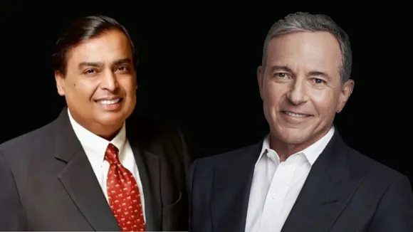 Mukesh Ambani and Bob Iger