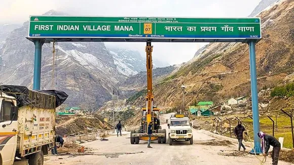'India's first village': BRO puts up signboard on Indo-China border