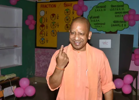 UP local body elections: Yogi Adityanath first to cast vote in his booth