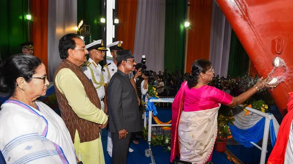 President Murmu says launch of stealth frigate 'Vindhyagiri' in Kolkata sign of 'Atmanirbhar Bharat'