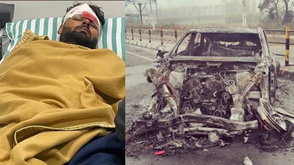 Rishabh Pant broke windows of burning Mercedes car and jumped out