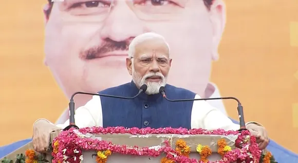 PM Modi given standing ovation at BJP Parliamentary Party meeting for assembly poll success