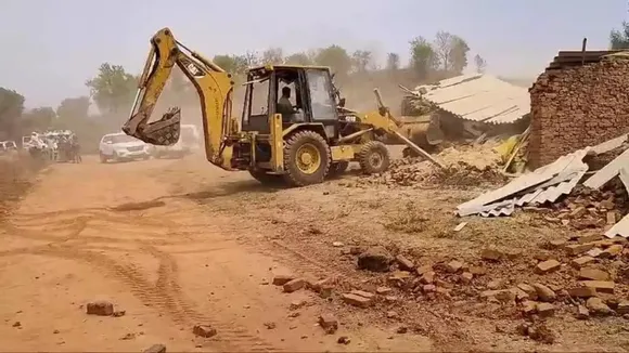 Illegal sand mining and cop murder in MP: Houses of 2 accused demolished, tractor owner held