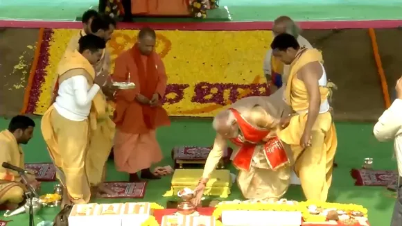 PM Modi lays foundation stone of Shri Kalki Dham temple in UP's Sambhal