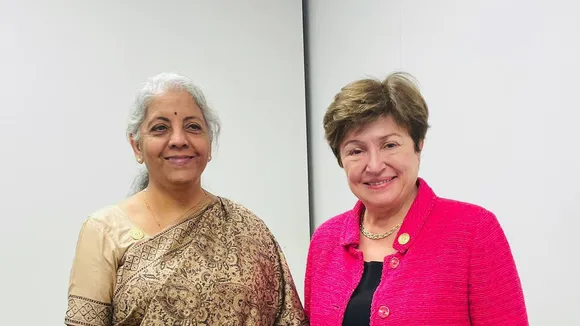 Nirmala Sitharaman meets IMF MD Georgieva on sidelines of G7 meeting