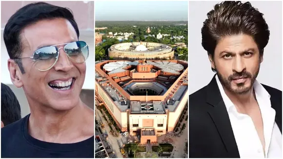 Shah Rukh Khan, Akshay Kumar celebrate 'new Parliament for new India'