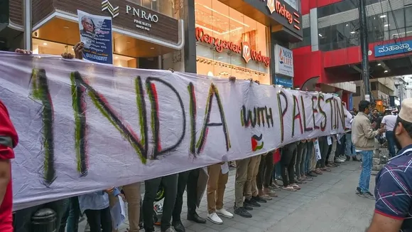 Bengaluru police file FIR against people for holding silent march supporting Palestinians