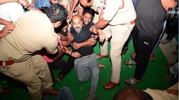 Telangana BJP chief Bandi Sanjay Kumar taken into custody by police