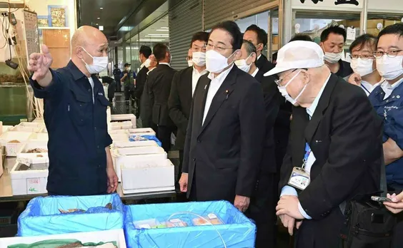 Japan's PM visits fish market, vows to help fisheries hit by China ban over Fukushima water release