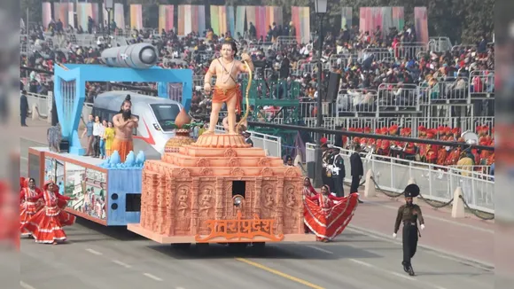 Ram Lalla consecration in Ayodhya showcased in UP's R-Day tableau