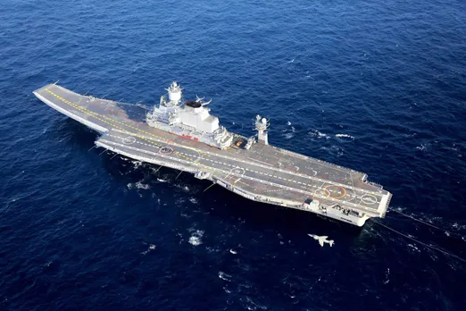 India Navy conducts mega operation involving two aircraft carriers, over 35 combat planes