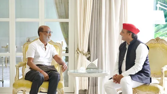 Rajinikanth meets Samajwadi Party chief Akhilesh Yadav