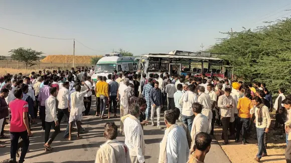 2 killed, 29 injured as speeding bus overturns in Rajasthan