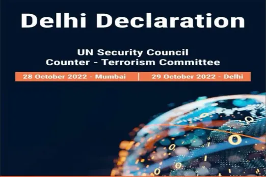 Delhi Declaration document, digital terror and its deterrence
