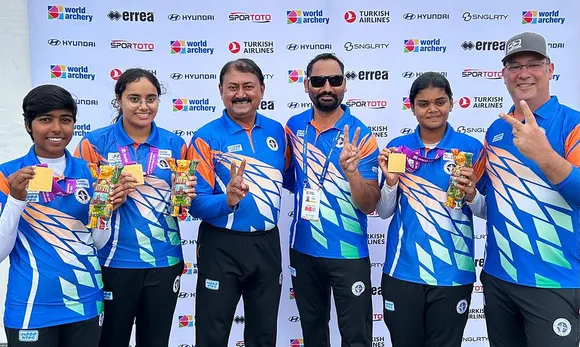 'Proud moment': PM hails Indian women's compound team for winning gold in World Archery Championships