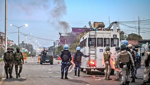 Manipur: Violent protests rock Imphal, DC office vandalised, 2 vehicles torched