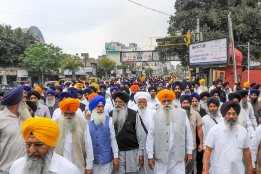 SGPC takes out procession against arrest of 'innocent Sikh youths' during crackdown against Amritpal Singh