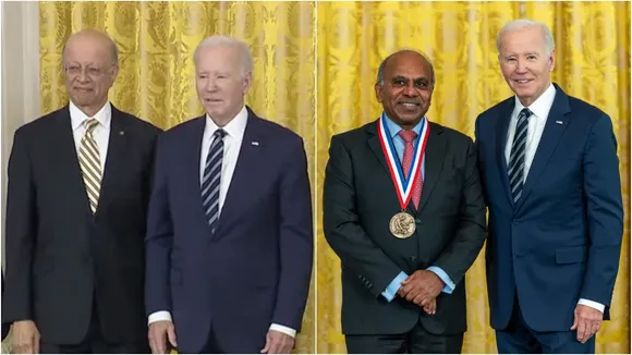 President Biden honours two Indian-American scientists with America's highest scientific awards