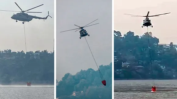 Uttarakhand forest fires: IAF helicopter assists in firefighting for 2nd day, blaze doused in many areas