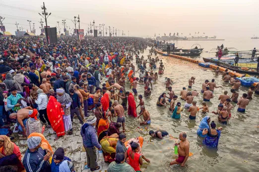 About 1.5 crore people take dip in Ganga on Mauni Amavasya
