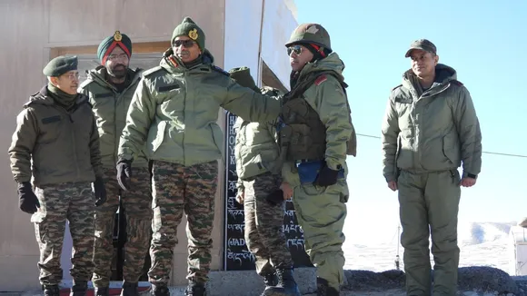 Northern Army Commander visits high altitude areas of Ladakh, reviews operational preparedness
