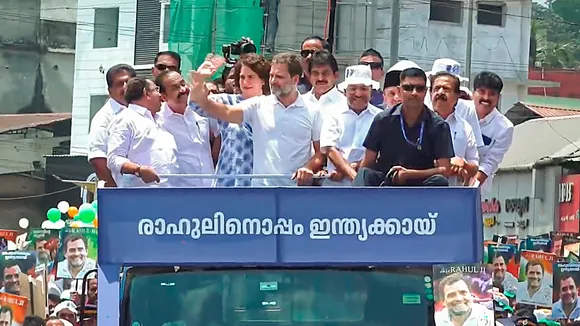 Rahul Gandhi gets rousing welcome in Wayanad ahead of filing nomination for LS polls