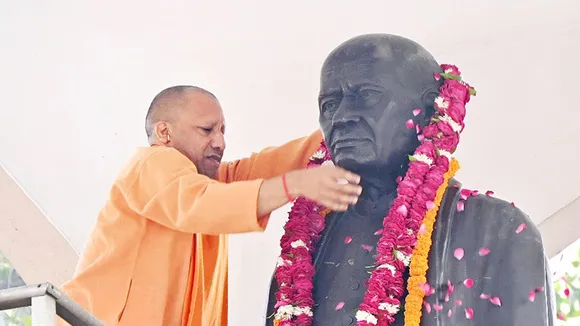 Yogi Adityanath pays tributes to 'Iron Man' on death anniversary