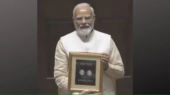 PM Modi releases special stamp, coin to mark inauguration of new Parliament building