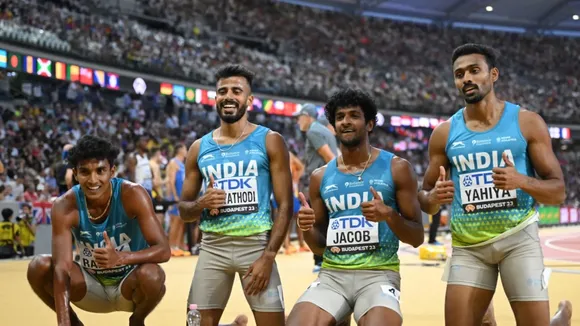 Indian men's 4x400m relay team shatters Asian record to qualify for World Championship finals