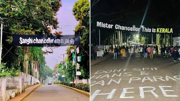 SFI running Calicut University: Kerala Governor on banners against him