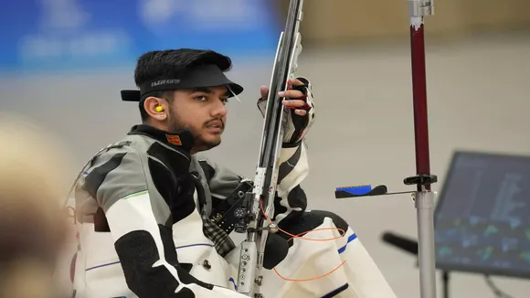 Aishwary Tomar wins 50m rifle 3P gold in Asian Shooting C'ships