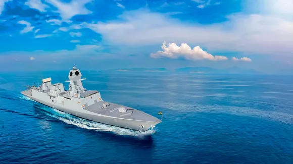 Indian Navy's stealth frigate Mahendragiri launched