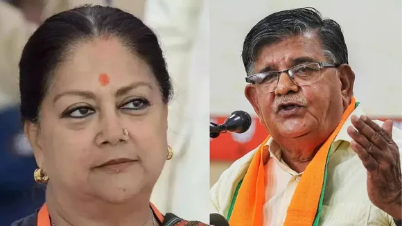 Rajasthan polls: Vasundhara Raje meets Gulabchand Kataria in Udaipur