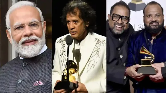 PM Modi congratulates Zakir Hussain, Rakesh Chaurasia and others on Grammy win