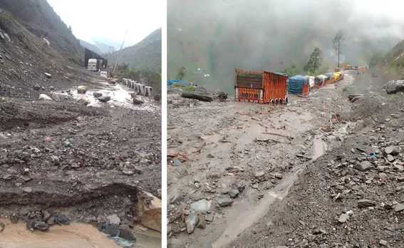 J-K highway, Mughal road shut due to landslides, mudslides