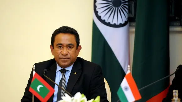 Tensions flare up in Maldives politics as Yameen threatens street protests over foreign troop presence