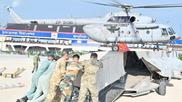 Sikkim flash floods: Air force conducts disaster relief operations