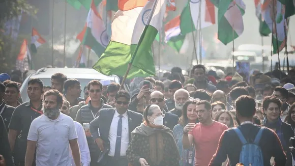 Delhi: Sonia Gandhi, Priyanka and Robert Vadra join Bharat Jodo Yatra