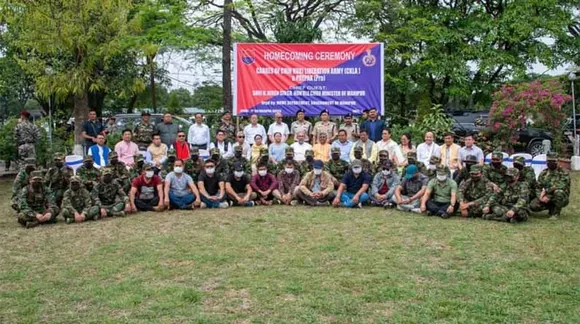 Thirty-seven militants surrender before Manipur CM
