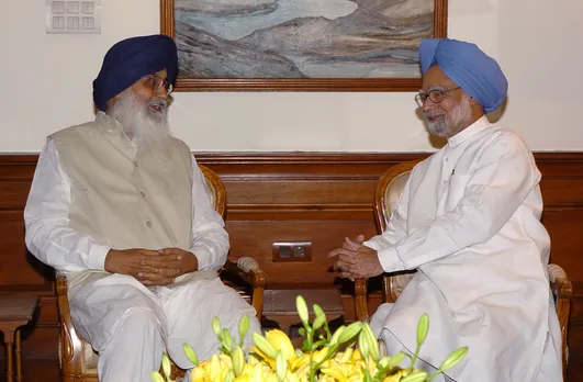 Badal made noteworthy contributions towards welfare of farmers: Manmohan Singh
