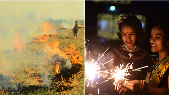 Revealed: Stubble-burning or firecrackers – what led to poor air quality after Diwali