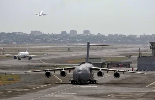 Indian Air Force's C-17 Globemaster carrying Indian nationals evacuated from violence-hit Sudan under Operation Kaveri