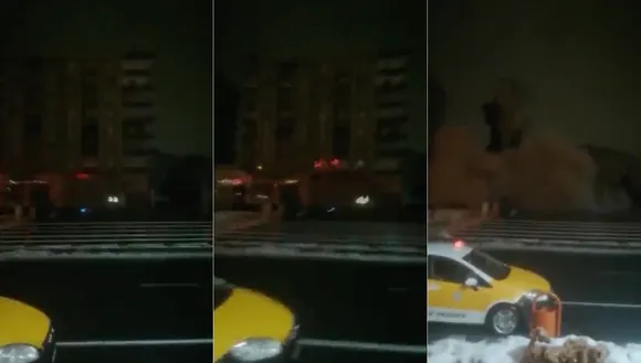 Watch: High-rise building collapses in Turkey during earthquake