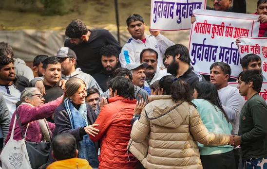 Bajrang Punia asks Brinda Karat to leave stage; video goes viral